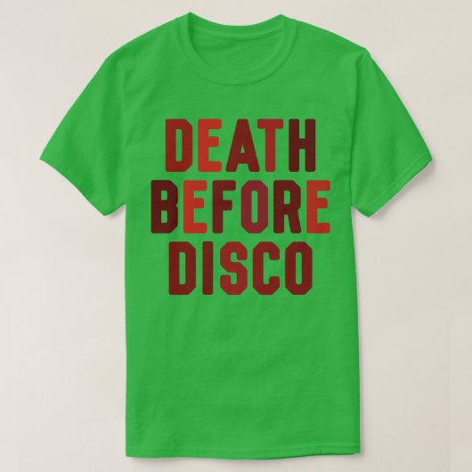 Dood voor Disco T-shirt (Design voorkant)