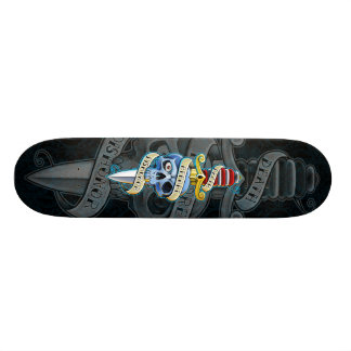 Dood voor Dishonor Knife Design Persoonlijk Skateboard