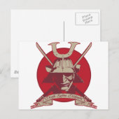 Dood voor Dishonor Samurai Briefkaart (Voorkant / Achterkant)