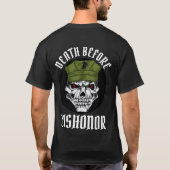 DOOD VÓÓR DISHONOR T-SHIRT (Achterkant)