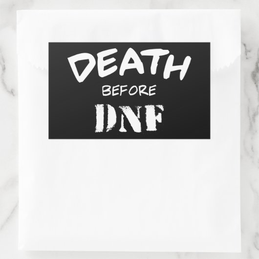 Dood voor DNF Rechthoekige Sticker (Tas)