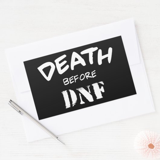 Dood voor DNF Rechthoekige Sticker (Envelop)