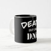 Dood voor DNF Tweekleurige Koffiemok (Voorkant links)