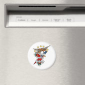 DOOD VOOR ONEER TATTOO ART PRINT MAGNEET (Insitu (Vaatwasser))