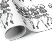 Dood vrouwen dansen cadeaupapier (Rol Hoek)