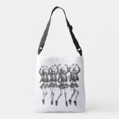 Dood vrouwen dansen crossbody tas (Achterkant)