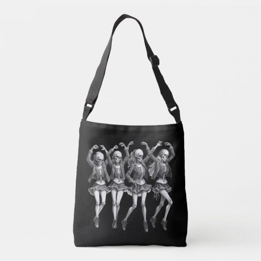 Dood vrouwen dansen crossbody tas (Achterkant)