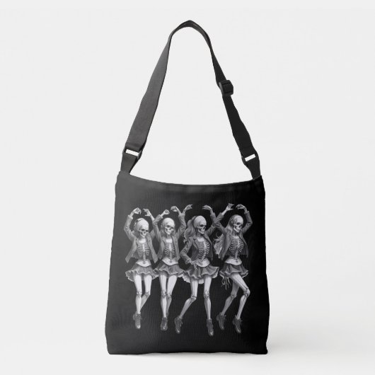 Dood vrouwen dansen crossbody tas (Voorkant)