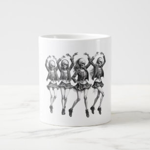 Dood vrouwen dansen grote koffiekop