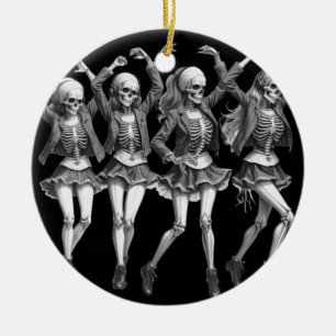 Dood vrouwen dansen keramisch ornament