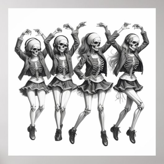 Dood vrouwen dansen poster (Voorkant)