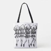 Dood vrouwen dansen tote bag (Achterkant)