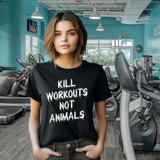 Dood Workouts Niet Vrienden, Fitness Vegan Activis T-shirt