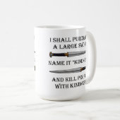 Dood ze met Kindness Funny Mug Koffiemok (Voorkant rechts)
