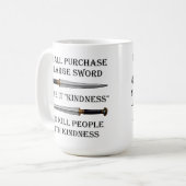 Dood ze met Kindness Funny Mug Koffiemok (Voorkant links)
