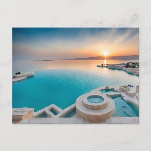 Dood Zee in Israël Briefkaart (Voorkant)