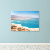 Dood Zee in Israël Canvas Afdruk (Insitu (Houten vloer))