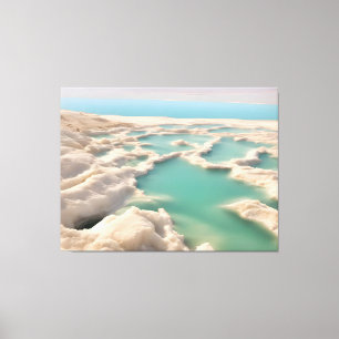 Dood zee in Israël Canvas Afdruk
