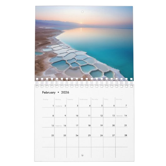 Dood zee Israël Kalender (Feb 2026)