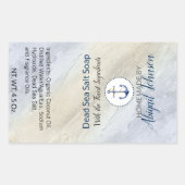 Dood Zee Zout Clay Homemade Handgemaakte zeep Rechthoekige Sticker (Voorkant)
