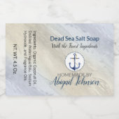 Dood Zee Zout Clay Homemade Handgemaakte zeep Voedselcontainer Etiket (Enkel label)