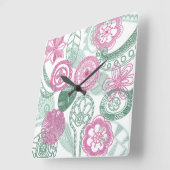 doodbloemen vierkante klok (Hoek)