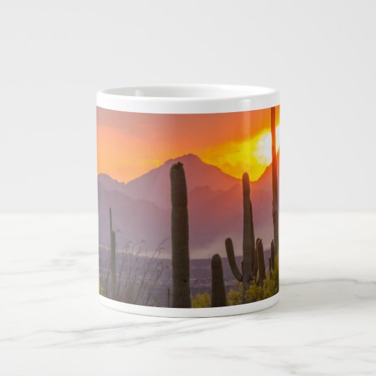 Doodcactus sunset, Arizona Grote Koffiekop (Voorkant)