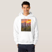 Doodcactus sunset, Arizona Hoodie (Voorkant volledig)
