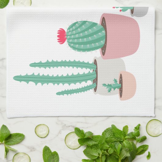 Dooddromen van Cacti Theedoek (Gevouwen)