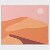 Doodduinen minimalistisch landschap cadeaupapier (Vlak)