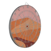 Doodduinen minimalistisch landschap dartbord (Voorkant Links)