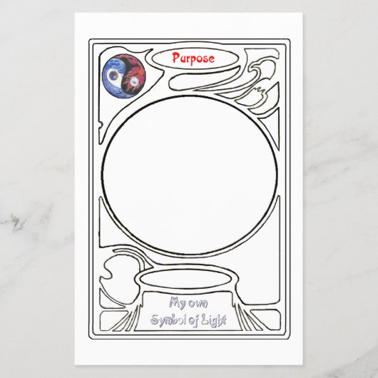 Doodelen op het symbool van Doel Flyer (Voorkant)