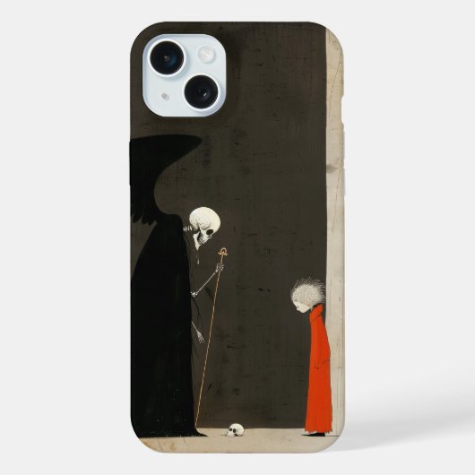 Doodelsengel iPhone Hoesje (Achterkant)