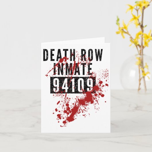 Doodencel Gedetineerde 94109 Bloederig Kostuum Voo Kaart (Gele Bloem)