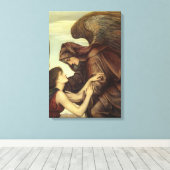 Doodengel van Evelyn De Morgan Canvas Afdruk (Insitu (Houten vloer))