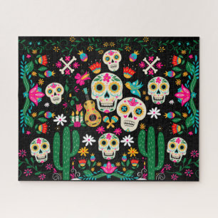 Doodenherdenking Suikerschedels Mexicaanse Volksku Legpuzzel