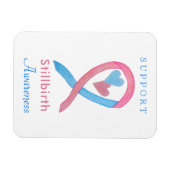 Doodgeboorte Bewustzijn Lint Hart Kunstmagneet Magneet (Horizontaal)