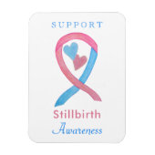 Doodgeboorte Bewustzijn Lint Hart Kunstmagneet Magneet (Verticaal)