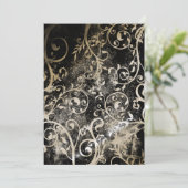 Doodgeknepen gothic Grunge Wedding Kaart (Staand voorkant)