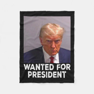 Doodgeschoten Trump gezocht voor President 2024 Fleece Deken