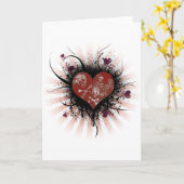 Doodhart Kaart (Gele Bloem)