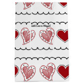 Doodharten Middelgrote Gift Bag Medium Cadeauzakje (Achterkant)