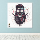 Doodhoofd G-Skulls Renegade series 11 of 12 Canvas Afdruk (Insitu (Houten vloer))