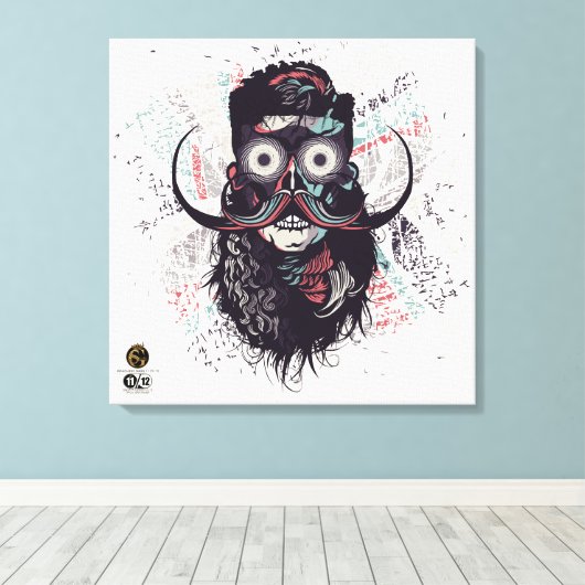 Doodhoofd G-Skulls Renegade series 11 of 12 Canvas Afdruk (Insitu (Houten vloer))