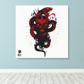 Doodhoofd G-Skulls Renegade series 12 of 12 Canvas Afdruk (Insitu (Houten vloer))