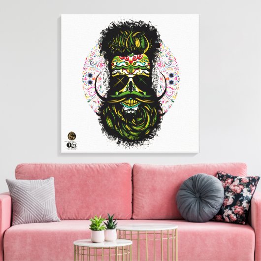 Doodhoofd G-Skulls Renegade series 7 of 12 Canvas Afdruk (Insitu (Woonkamer))