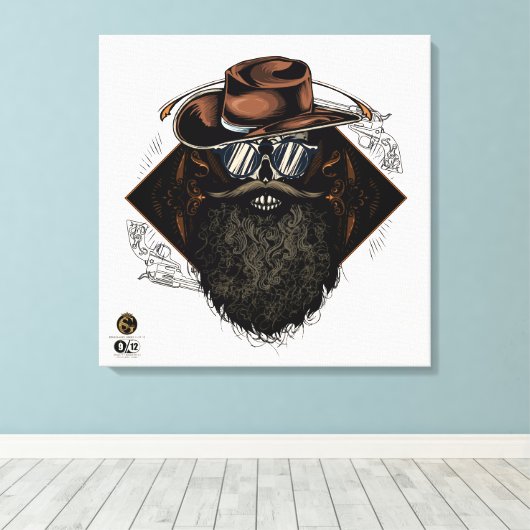 Doodhoofd G-Skulls Renegade series 9 of 12 Canvas Afdruk (Insitu (Houten vloer))