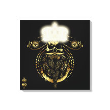 Doodhoofd hipster king skull koning barbu 2