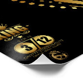 Doodhoofd hipster king skull koning barbu 3 perfect poster (Hoek)