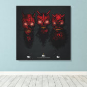 Doodhoofd hipster skulls canvas afdruk (Insitu (Houten vloer))